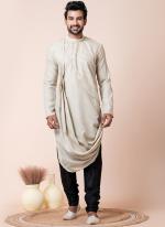 Cotton Cream Festival Wear Printed Readymade Kurta Pajama